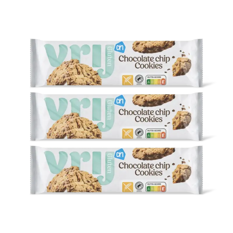 AH Glutenvrij Chocolate chip cookies 3-pack