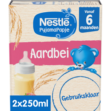 Nestlé PyjamaPapje® Aardbei 6+ maanden 2 x 250 ML