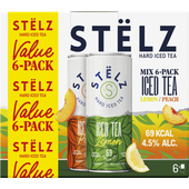Stëlz hard drinks iced tea lemon & peach