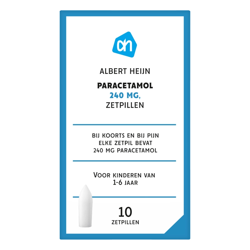 AH Paracetamol 240mg zetpillen