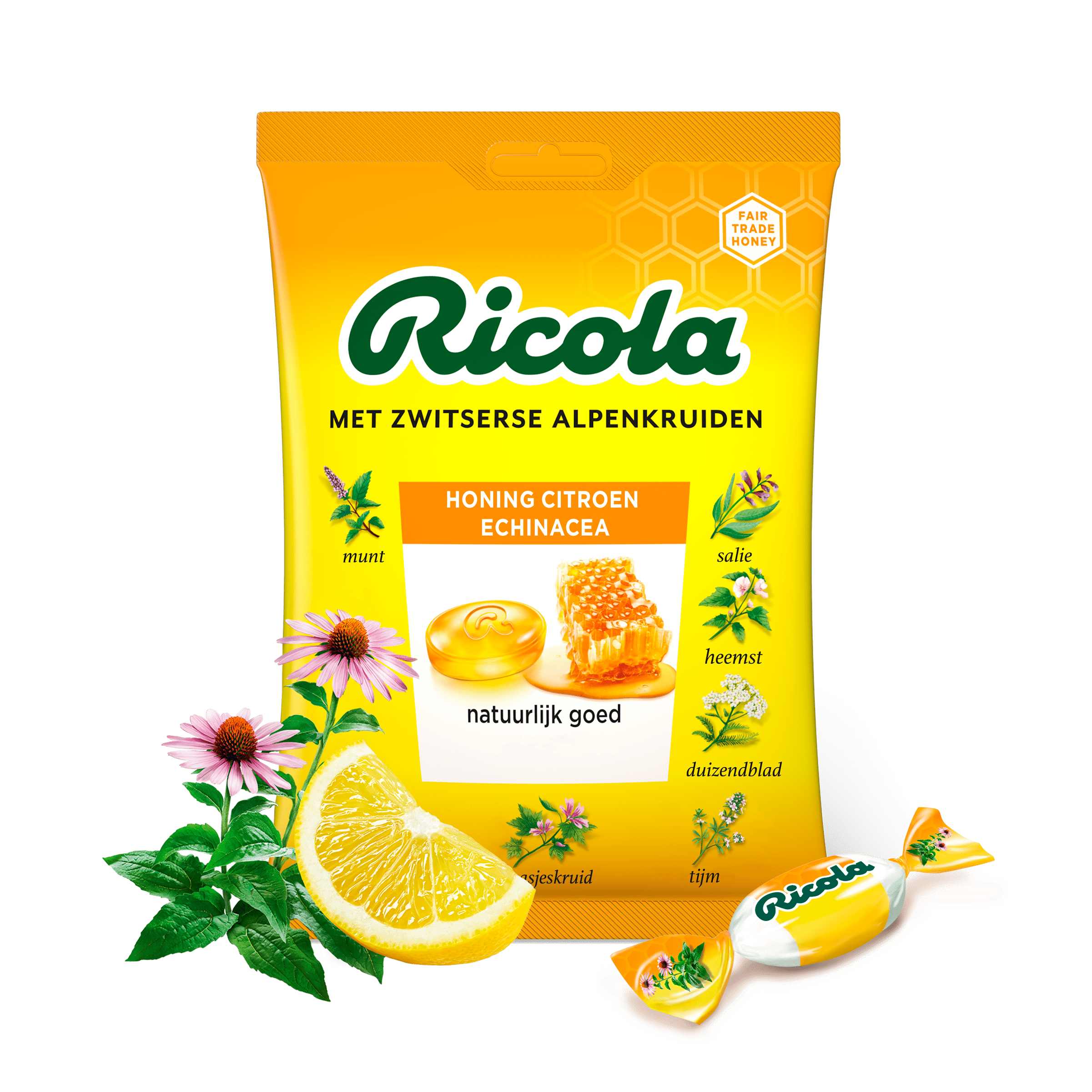 Ricola Honing Citroen Echinacea keelpastilles