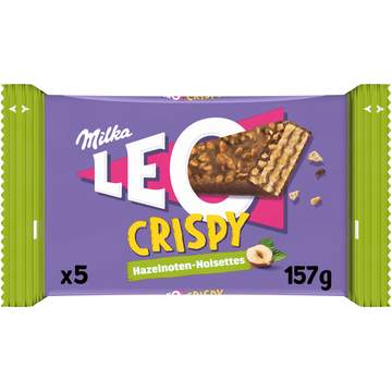 Milka LEO Crispy Hazelnoot (5x31g) 155g