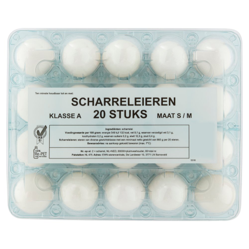 Scharrelei Wit S M