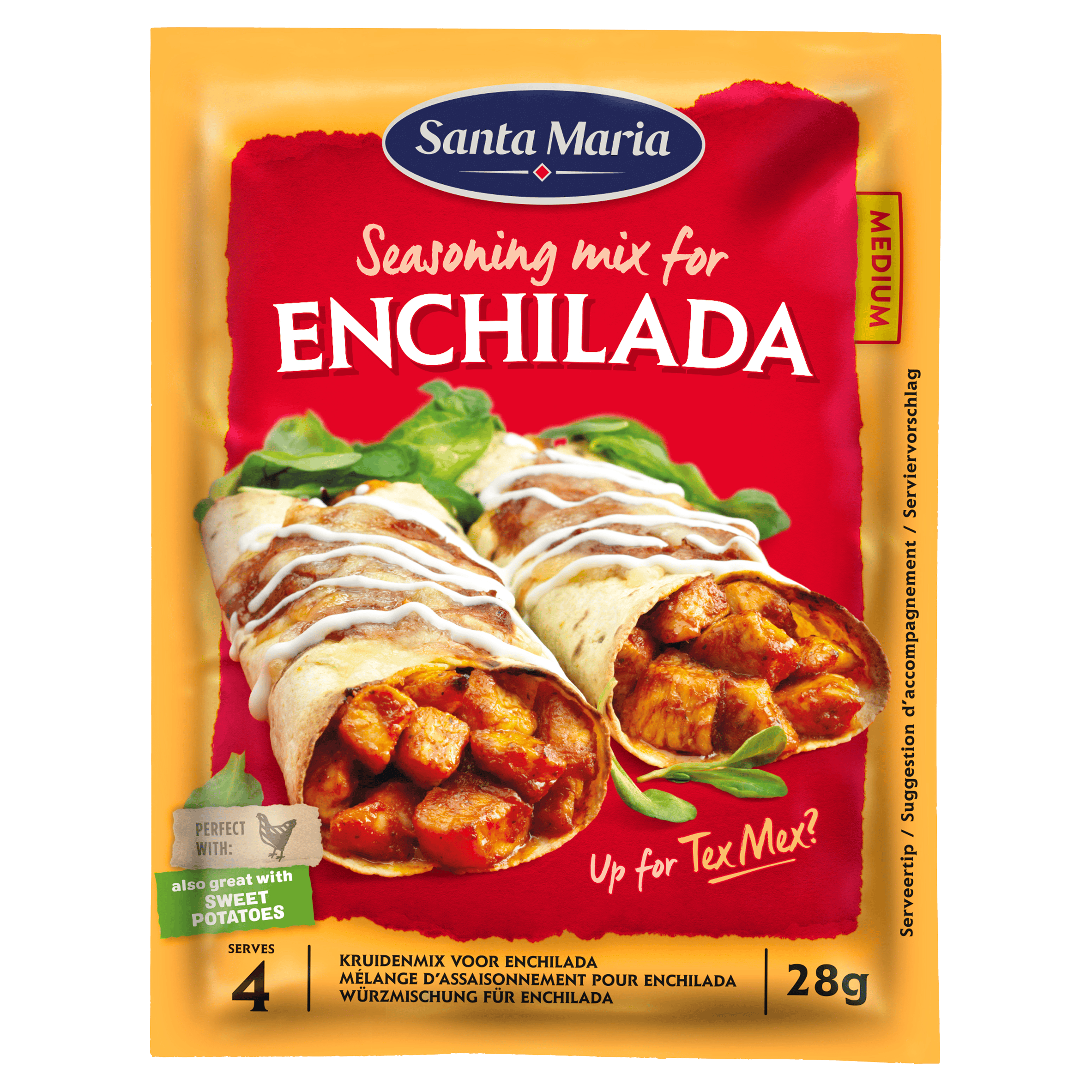 Santa Maria Enchilada kruidenmix zak 30 gram