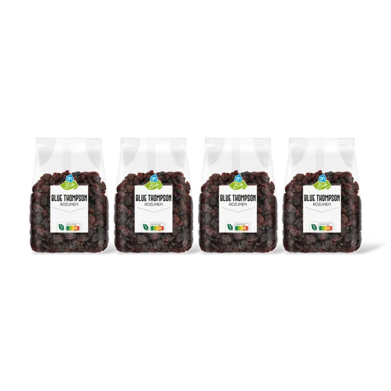 AH Biologisch Blue thompson rozijnen 4-pack