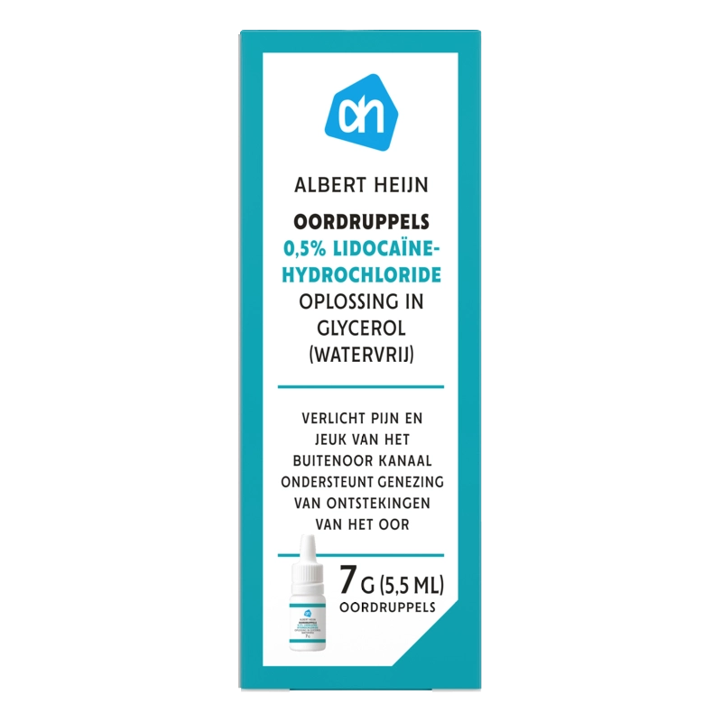 AH Oordruppels 0,5% lidocaïnehydrochloride
