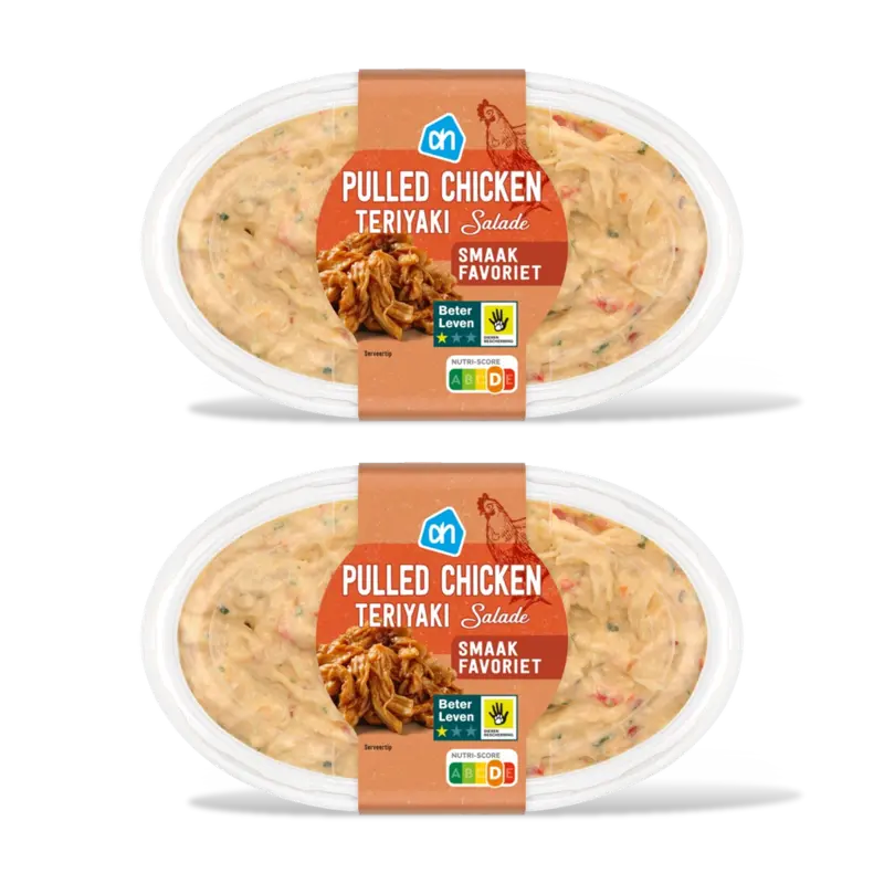 AH Pulled chicken teriyaki salade 2-pack