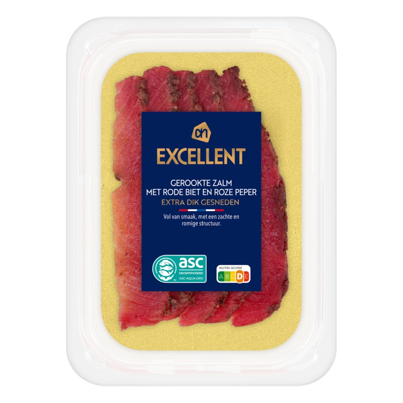 AH Excellent Gerookte zalm met rode biet