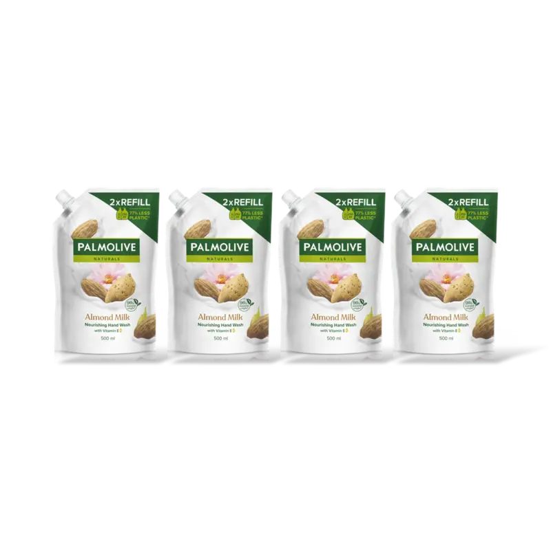 Palmolive Almond en melk navulling 4-pack