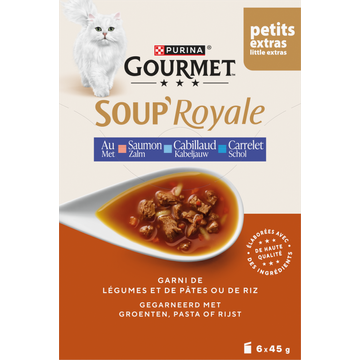 Gourmet Soup Royale met Zalm, 6x45g Zakjes