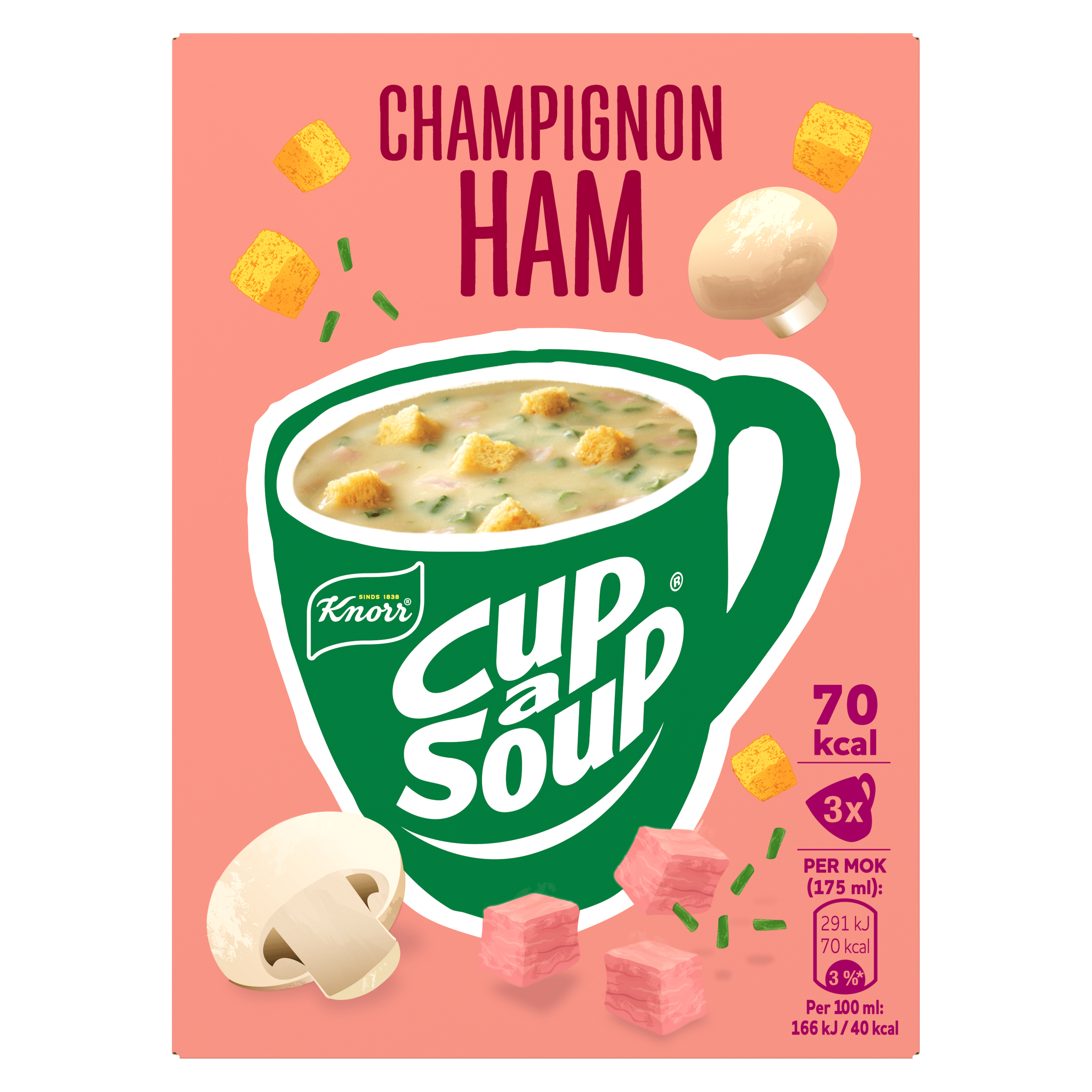 Knorr Cup-a-Soup Champignon Ham
