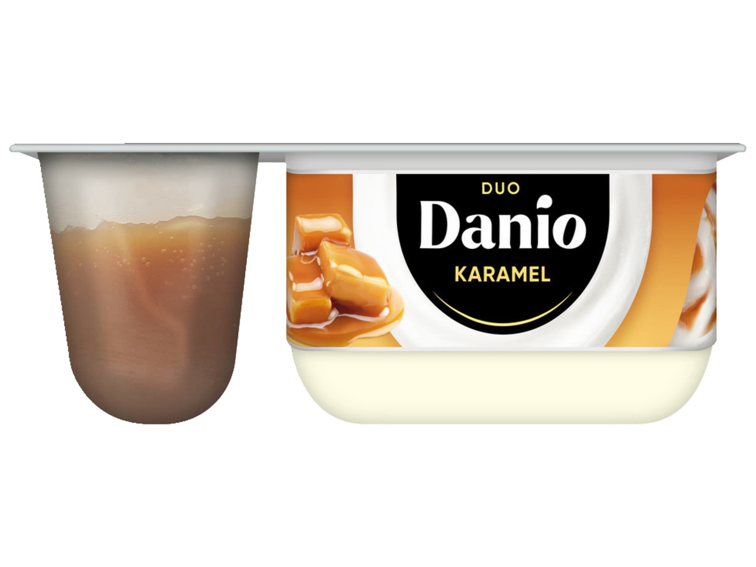 Yoghurt karamel duo