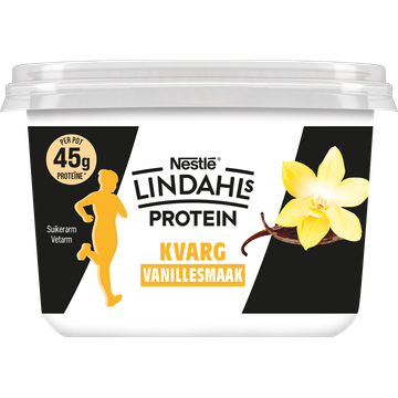 Lindahls Protein Kvarg Vanillesmaak 450 g