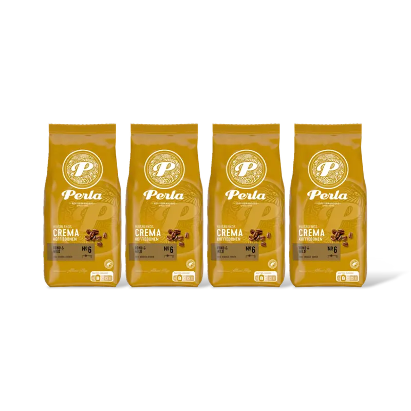 Perla Huisblends Crema koffiebonen 4-pack