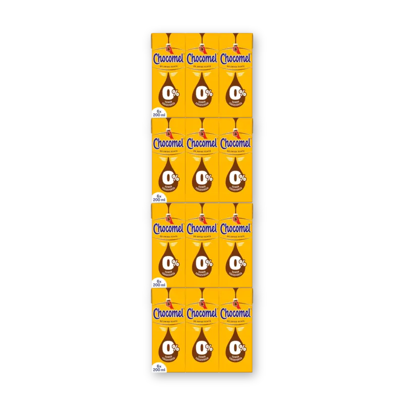 Chocomel 0% suiker toegevoegd 6-pack 4-pack