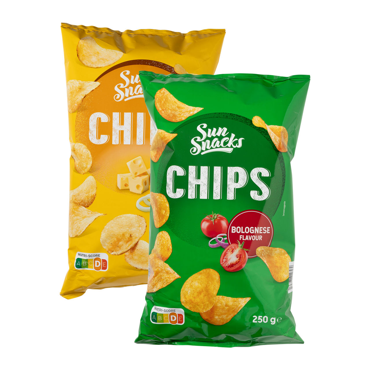 Bolognese of cheese-onion chips