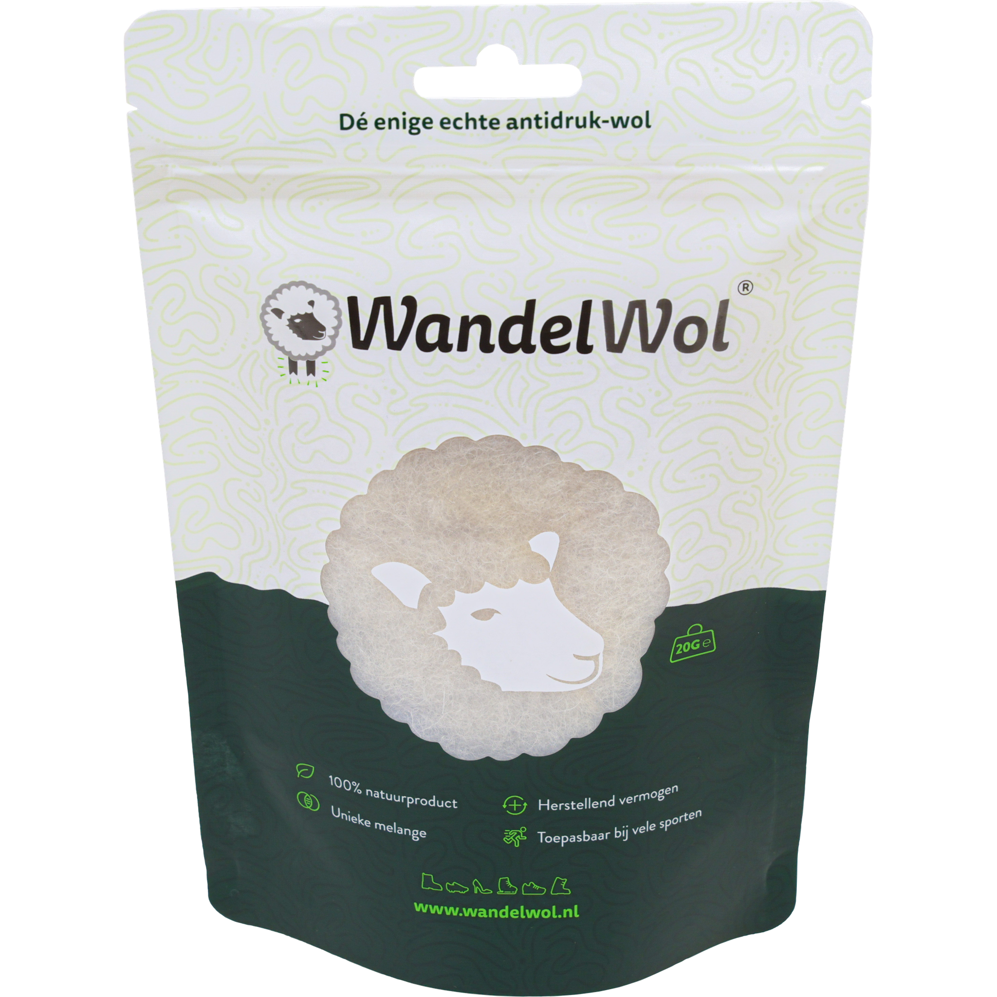 WandelWol Antidruk-Wol 20 gram
