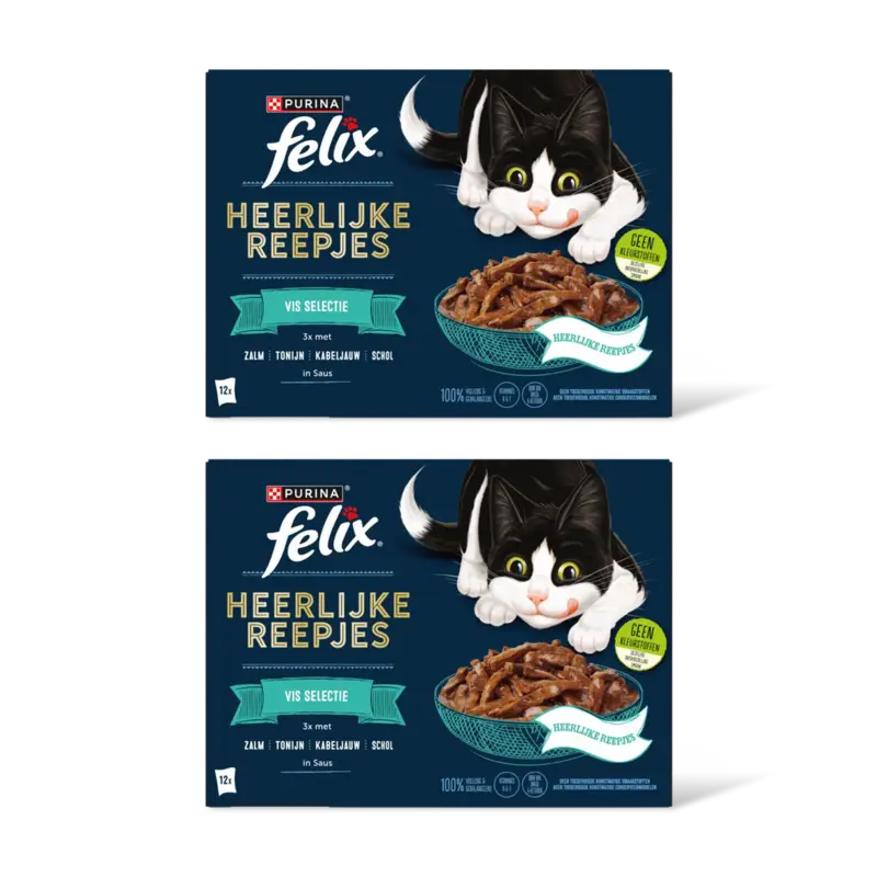 Felix Heerlijke reepjes vis selectie saus 2pk