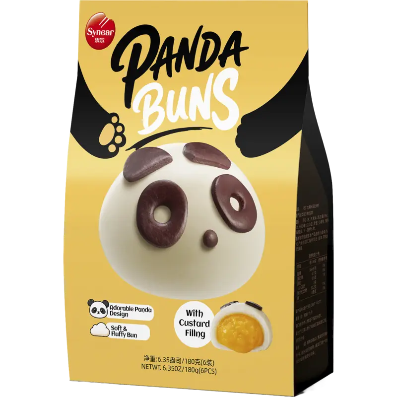Synear Panda buns met custard vulling