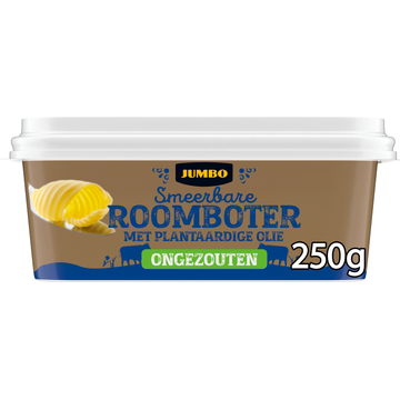 Jumbo Smeerbare Roomboter met Plantaardige Olie Ongezouten 250 g