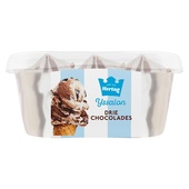 Hertog schepijs drie chocolades