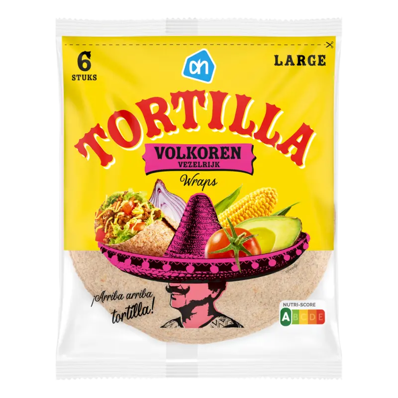 AH Tortilla wraps volkoren large