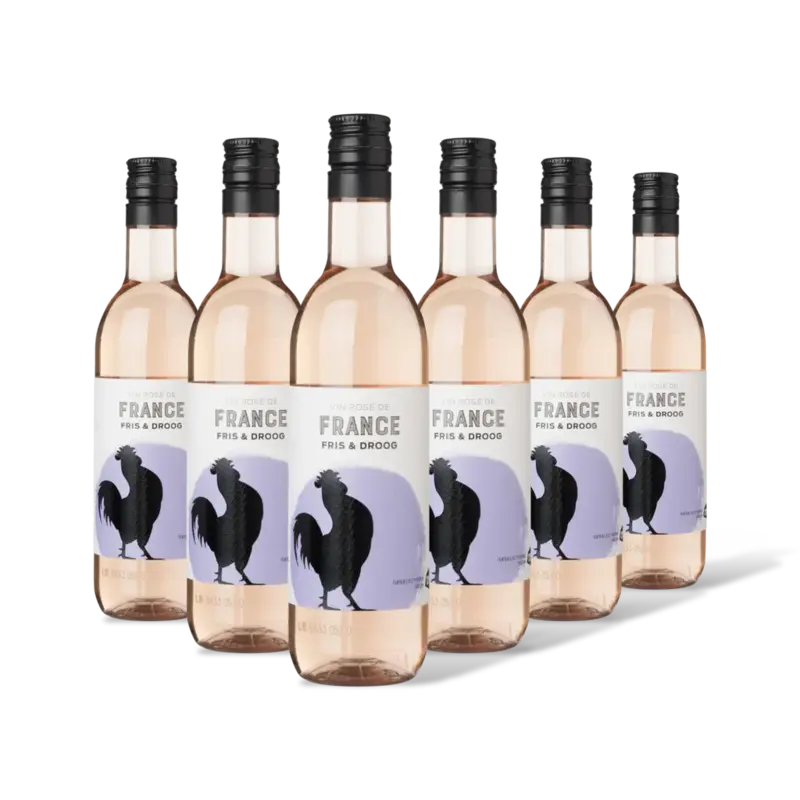 AH Fris & droge Franse huis rose 6 flessen