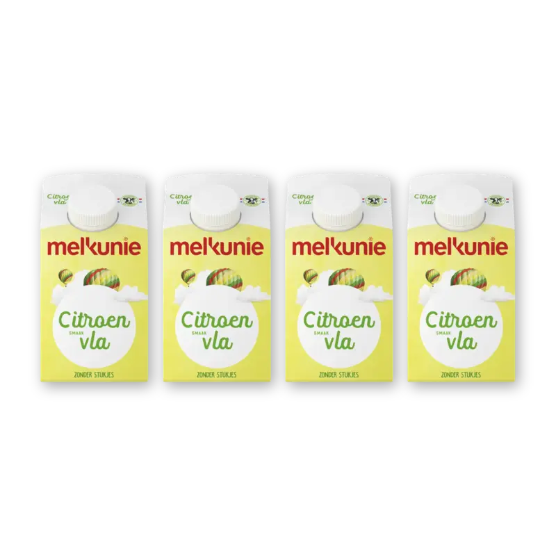Melkunie Citroensmaak vla 4-pack