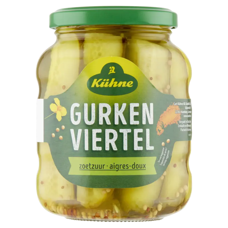 Kühne Gurken viertel zoetzuur