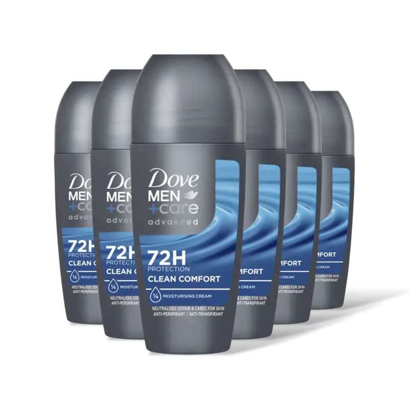 Dove Men+care clean comfort roller 6-pack