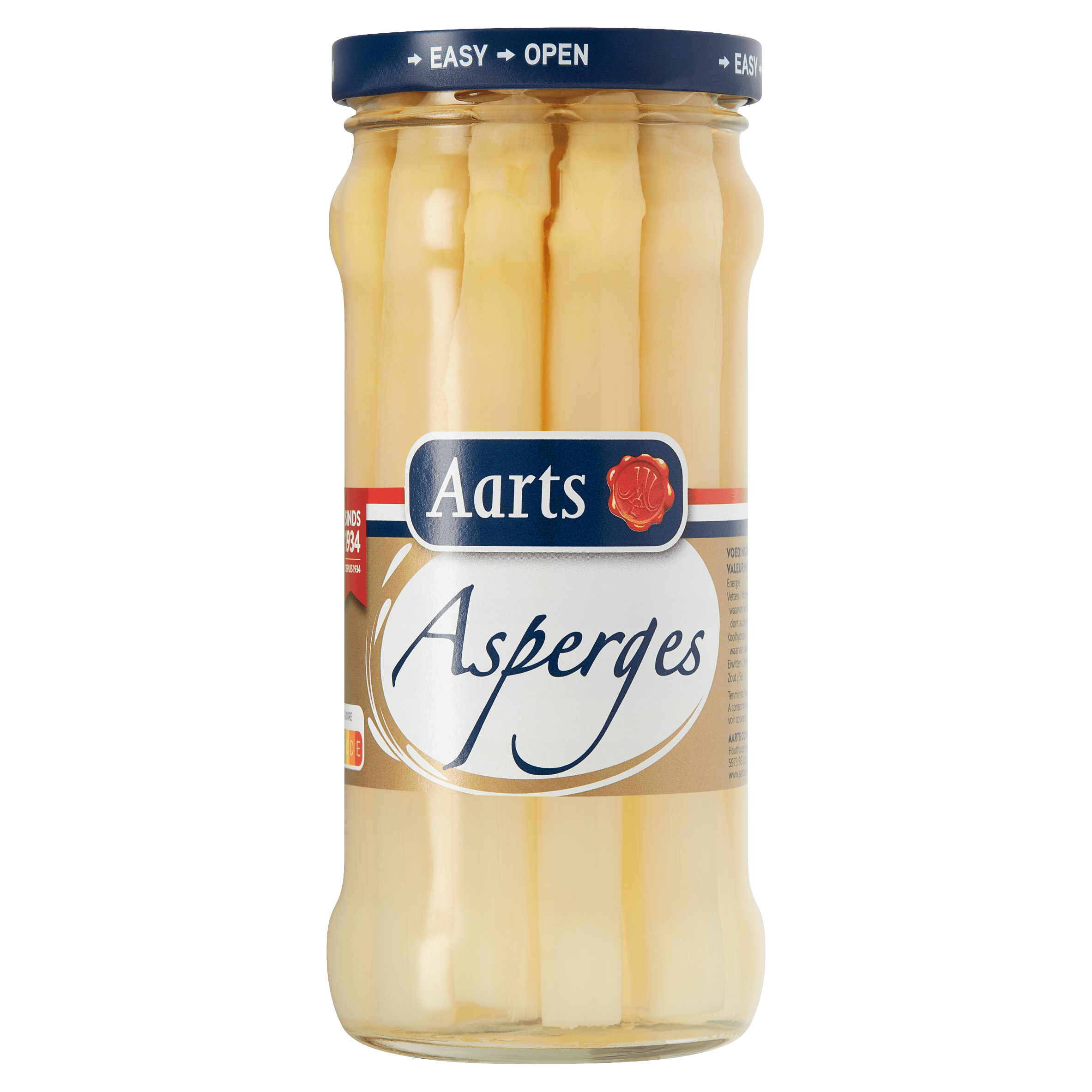 Aarts Slierasperges geschild