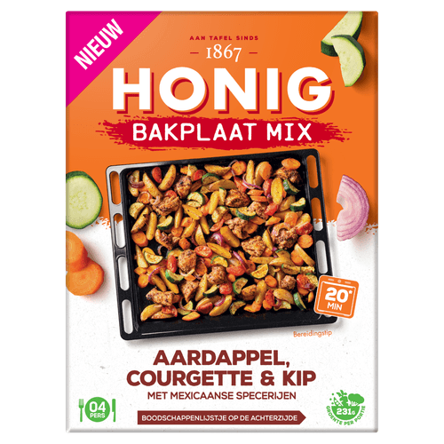 Honig Bakplaat mix mex. courgette & kip