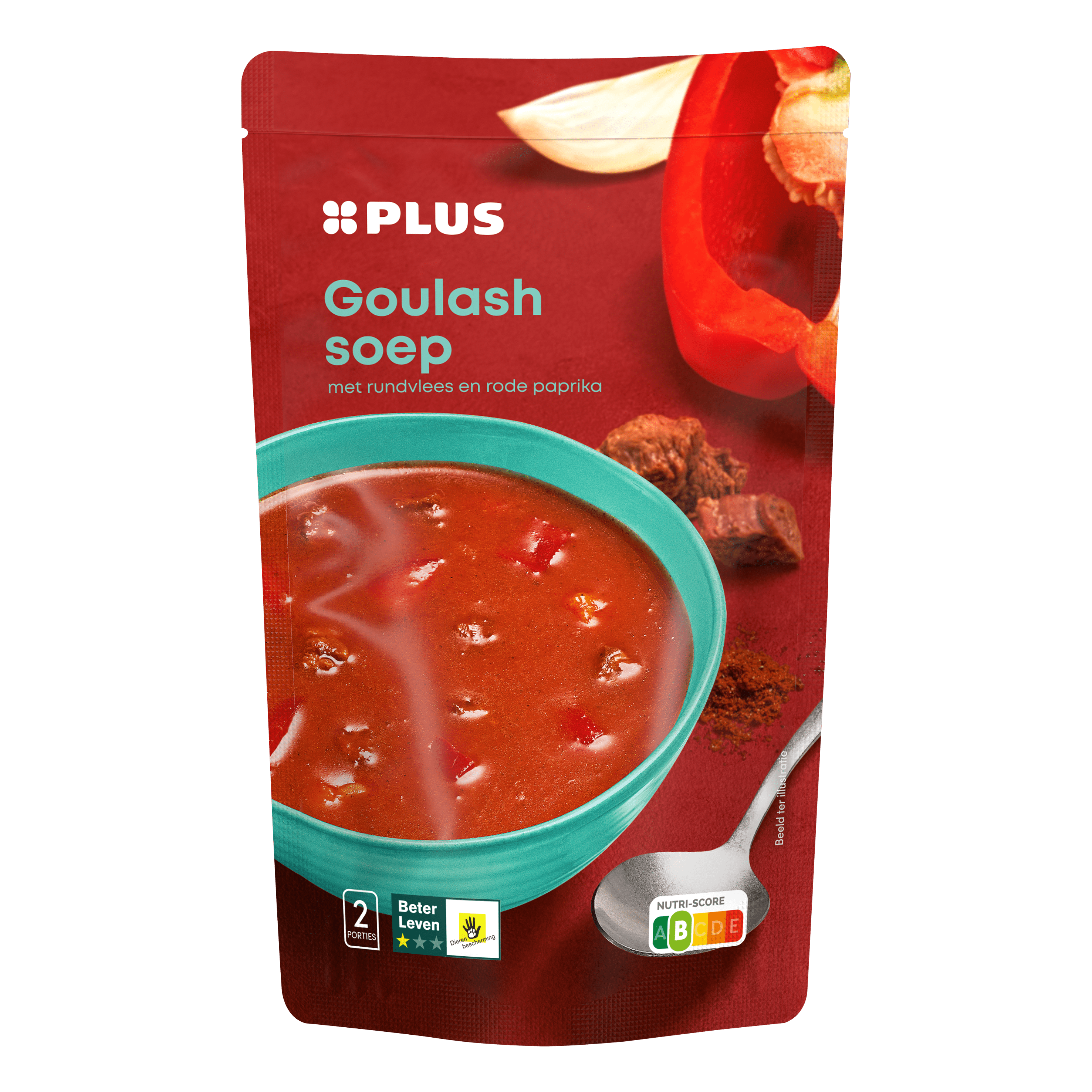 PLUS Soep in zak goulashsoep