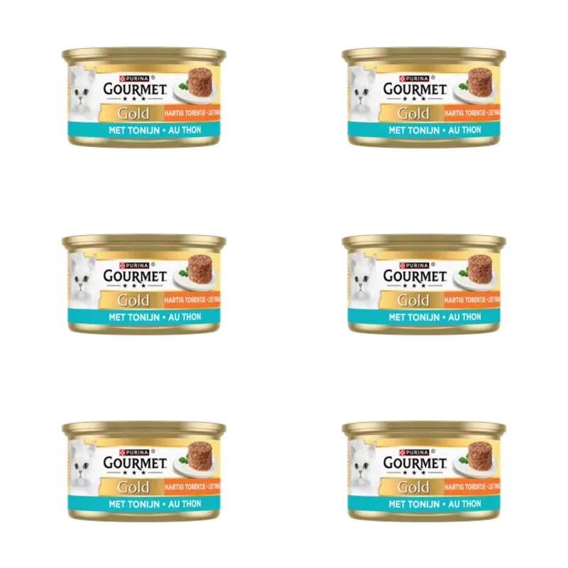 Gourmet Gold hartig torentje met tonijn 6-pack