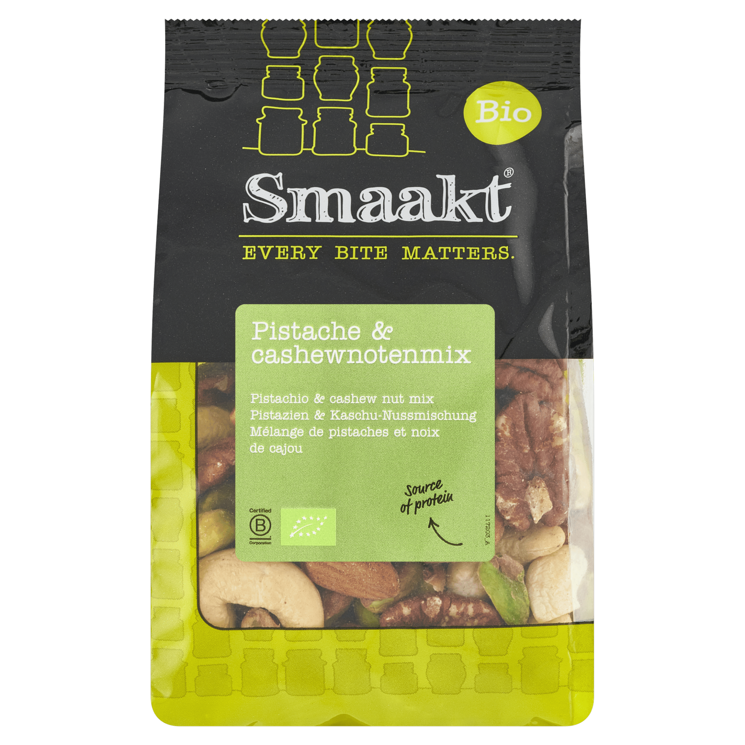 Smaakt Pistache-cashew notenmix bio