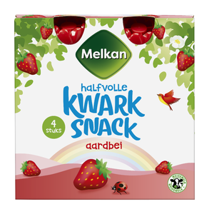 Melkan Kwarkpouch Aardbei
