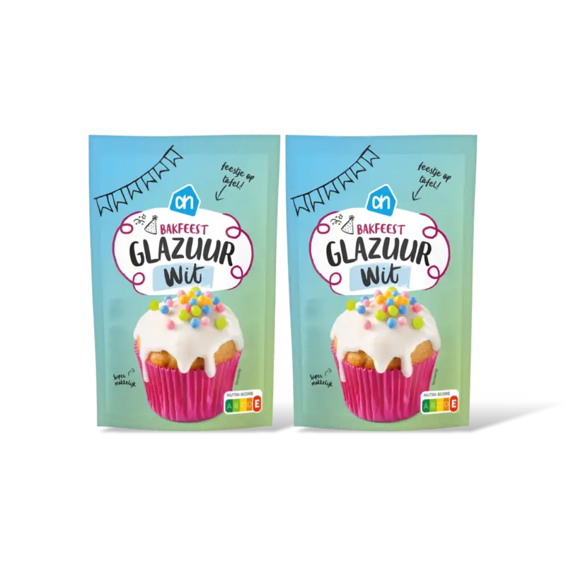 AH Bakfeest glazuur wit 2-pack