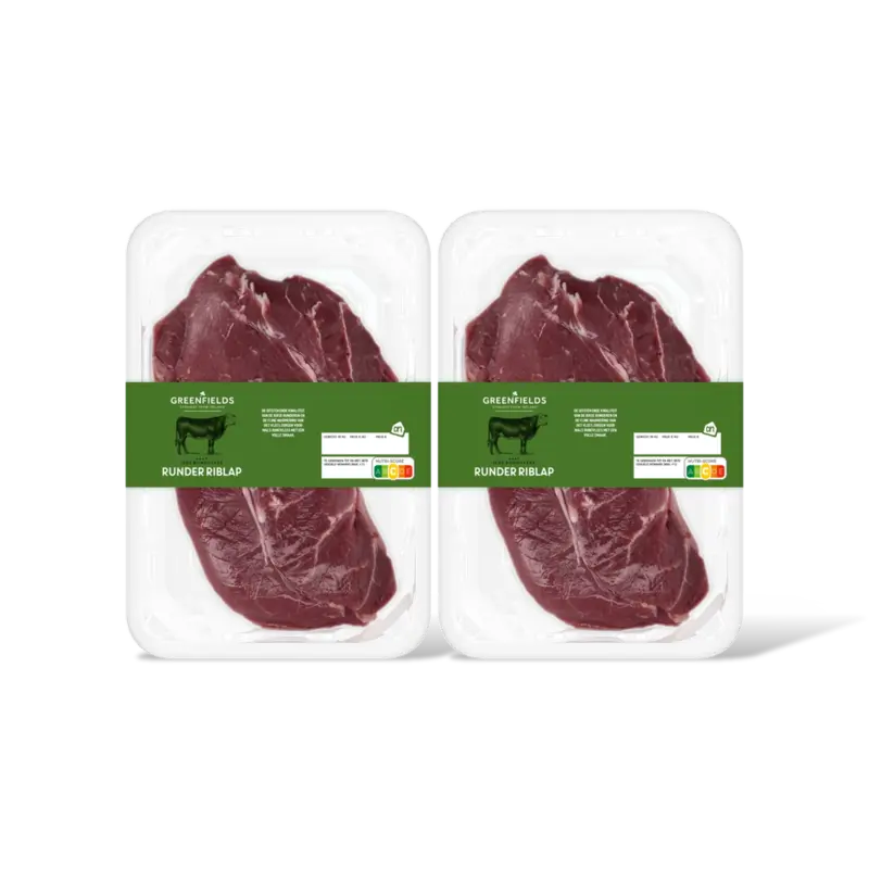 AH Greenfields Runder riblap 2-pack