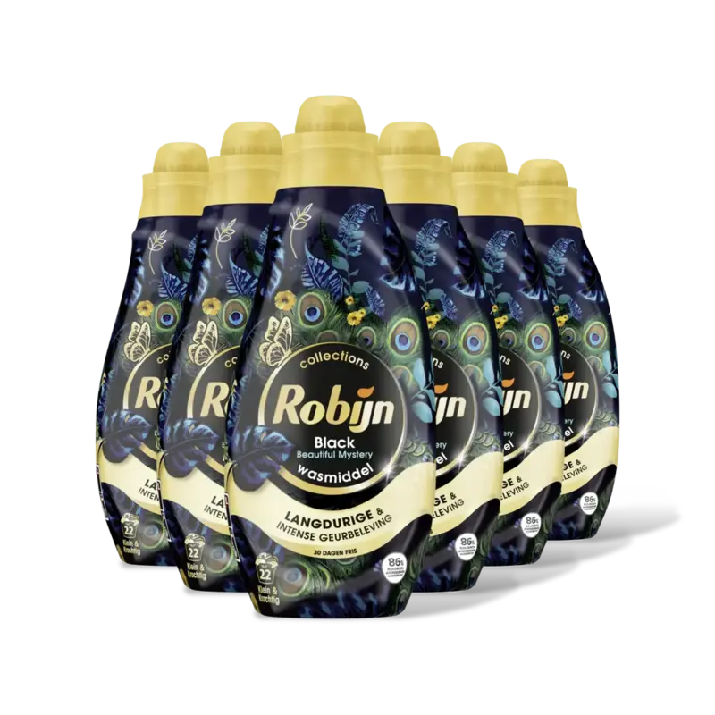 Robijn Black beautiful mystery wasmiddel 6-pack
