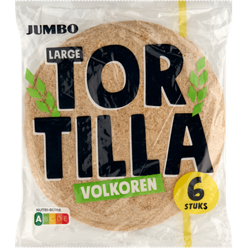 Jumbo Large Tortilla Volkoren 6 Stuks