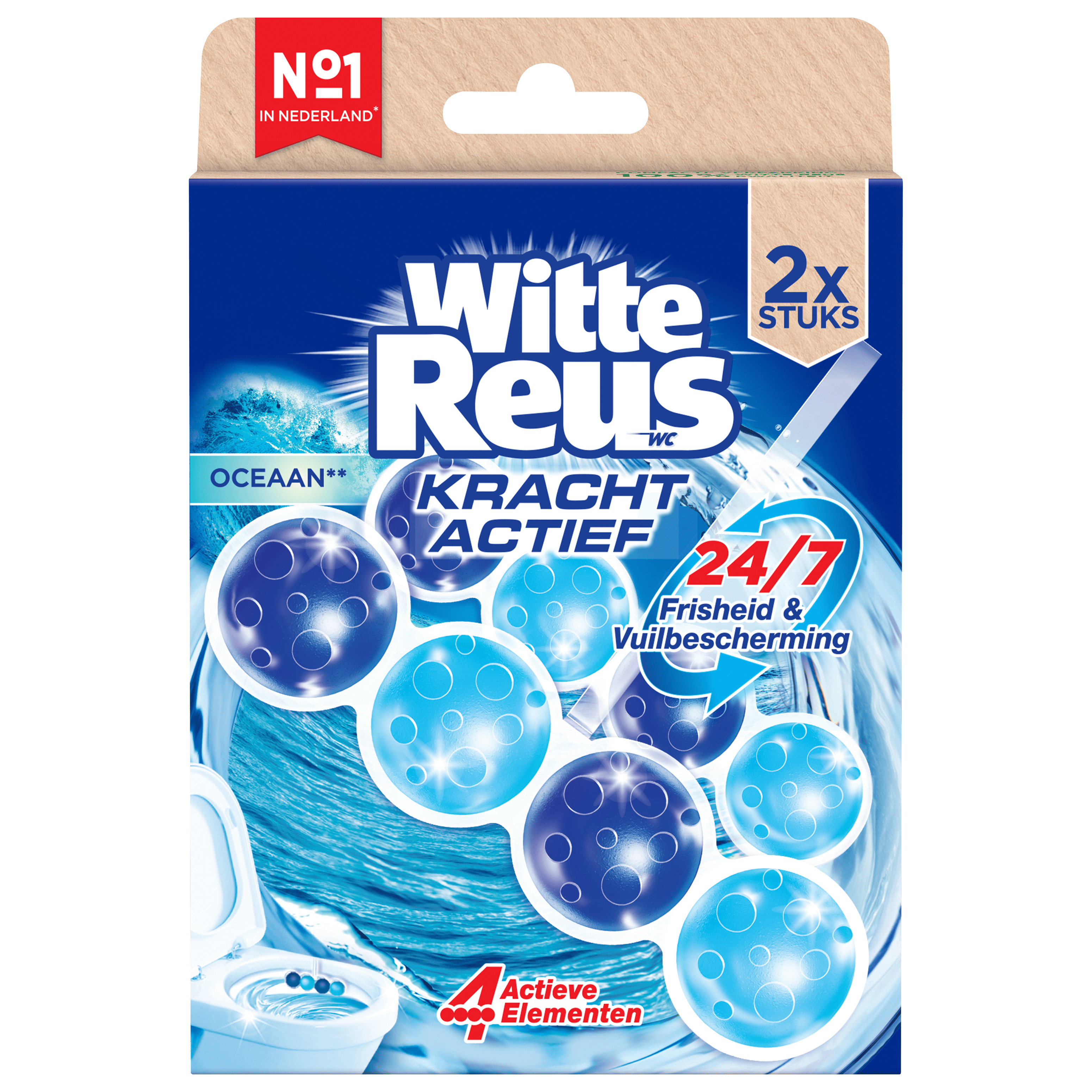 Witte Reus Toiletblok Kracht Actief Oceaa
