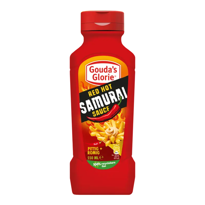 Gouda's Glorie Red hot samurai sauce