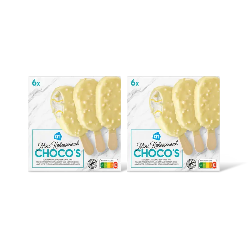 AH Mini kokossmaak choco's 2-pack