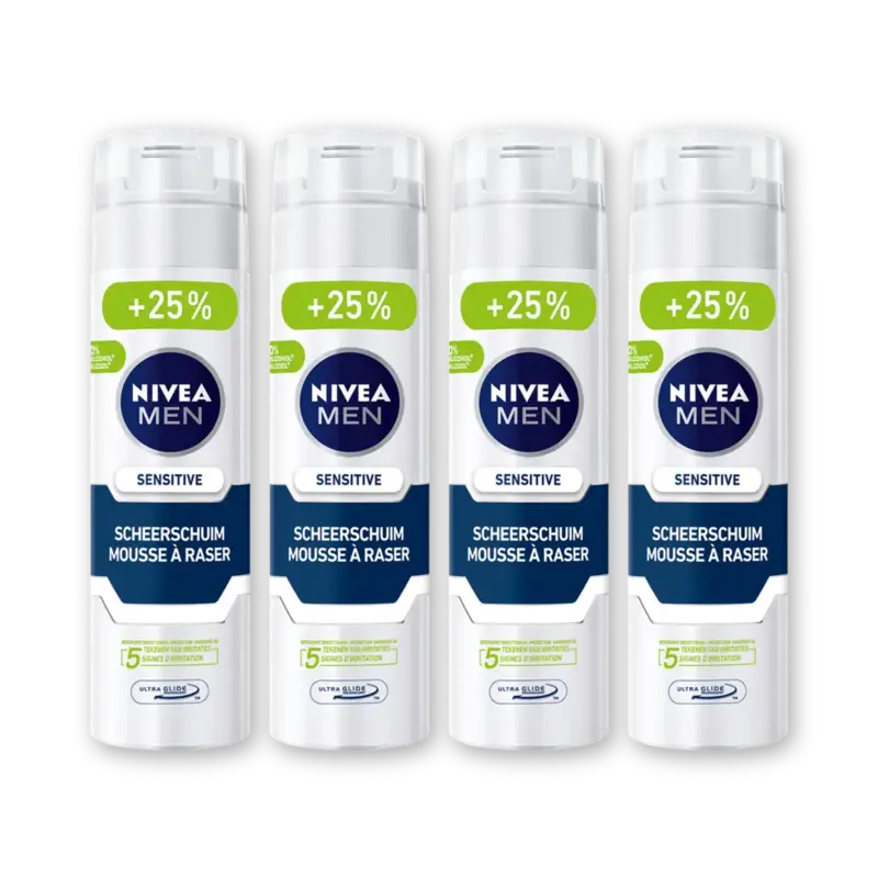 NIVEA Men sens scheerschuim met kamille 4-pack