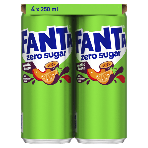 Fanta Exotic zero sugar 4x25cl