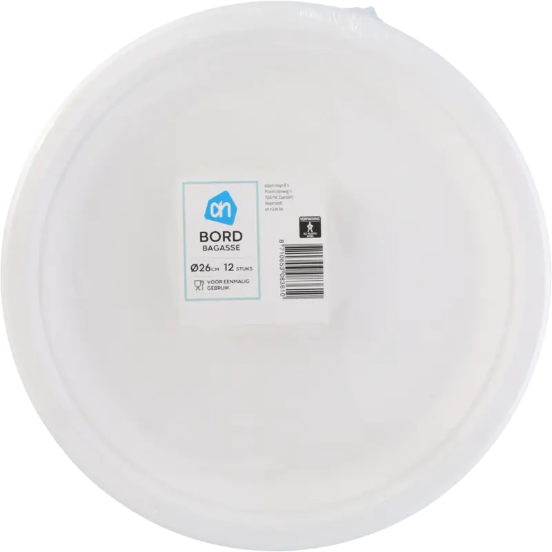 AH Bord rond wit bagasse 260mm