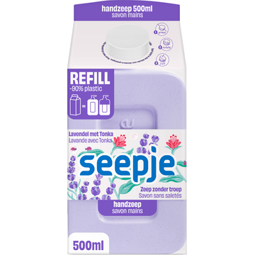 Seepje Handzeep Lavendel Tonka Navulling 500 ML