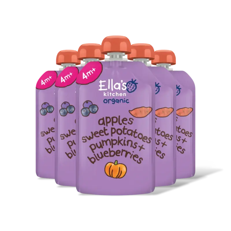 Ella's kitchen Biologische zoete aardappel, pompoen 5pk