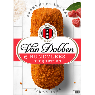 Van Dobben Rundvlees Croquetten 6 x 80 g