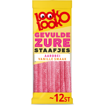 Look-O-Look Gevulde Zure Staafjes 12 stuks